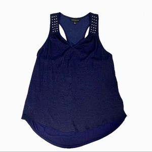 Rock & Republic Navy Racerback Tank with Studs